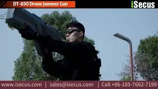 DT-650 Best Portable Drone Jammer Gun/SDR Drone Signal Scrambler to Detect and take Drones Down