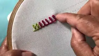 Beautiful handmade unique stitch| Hand embroidery |Floral embroidery #embroidery