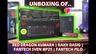 UNBOXING OF REDRAGON KUMARA | RAKK DASIG | FANTECH WRISTPAD & MOUSE PAD #Alltumostph #AUgaming