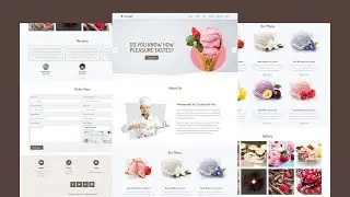 Responsive Ice cream website design using HTML, CSS, and JavaScript.