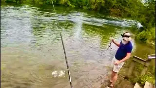 Fishing at Tammen Park, Blue Ridge, Georgia