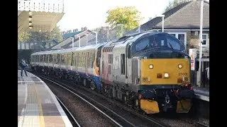 (HD) Rail Operations Group Class 37 hauled 378 Unit Drags