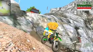 Upin & Ipin salah Jalan naik gunung dengan motorcross 🤣 Oyanio Tv