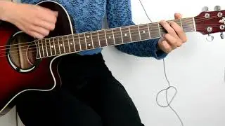 COVER CAROLINA - MCLAN (ACORDES GUITARRA) CON MUSICA DE FONDO