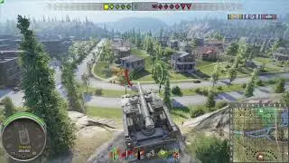 WOT - M43 Flak Gun - Mid air flying light tank kill