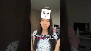 Filter creates my Roblox avatar!💖 #roblox #robloxshorts