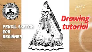 How to draw a Girl cute dress -Drawing tutorial || Pencil sketch for beginner || Drawing tutorial |2