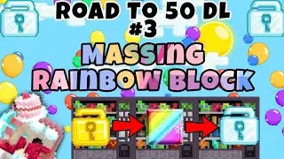 MAKING 500 RAINBOW BLOCK TREES || ROAD TO 50 DL SERIES || GROWTOPIA