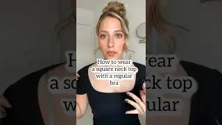 How To Wear A Square Neck Top with a Regular Bra #stitchy #sewingtips #sewinghacks #diy