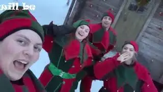 Elfing in lapland at Christmas, Finand, Saariselka 2019