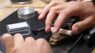 Girard-Perregaux Factory Tour - hand mirror polishing