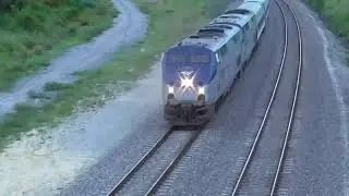 Amtrak & Tri-Rail Near Woolbright & Boynton Canal 8-1-19