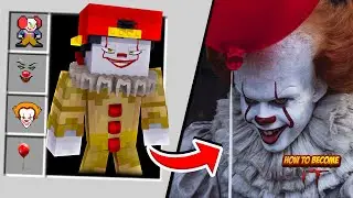 Minecraft - HOW TO BECOME PENNYWISE FROM IT CHAPTER 2!