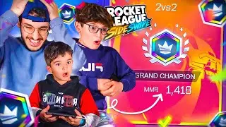 UN GRAND CHAMPION PRÊTE SON COMPTE A MOI ET MES FRÈRES SUR ROCKET LEAGUE SIDESWIPE ! (miskine..)