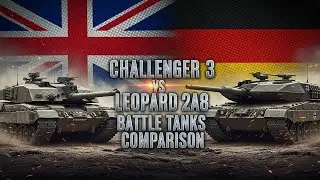 Challenger 3 против Leopard 2A8 &mdash; сравнение боевых танков нового поколения 2025 года | Полные хар...