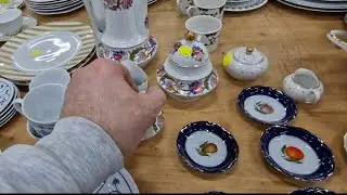 Секонд-хенд Германия барахолка базар фарфор хрусталь антик винтаж Second Hand Germany porzellan 