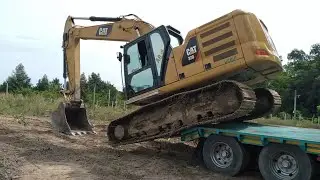 วันนี้ผมพามาดูเจ้า CAT 320 next gen ขึ้นเทรลเลอร์ครับ