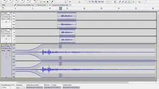 Einblenden und Ausblenden in Audacity - Hüllkurvenwerkzeug