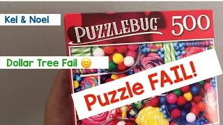 PUZZLE FAIL! Puzzlebug Cra-z-Art 500 Piece Puzzle Fail! Missing Piece Extra Dollar Tree Fun Candy