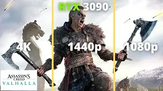 4K vs 1440p vs 1080p | RTX 3090 + Ryzen 7 5800X | Assassin's Creed Valhalla | Ultra Settings