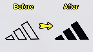 Adidas Logo - Satisfying Coloring #67