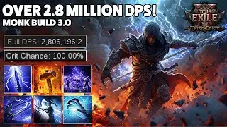 Лучший билд Flicker &mdash; 100% шанс крита и 2,8 млн урона в секунду! | Monk Build 3.0 | PoE2