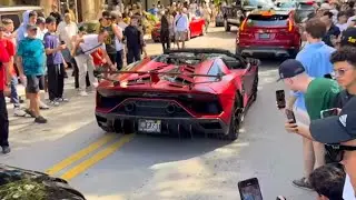 Lamborghini SVJ and other supercars ROAR Through Miami