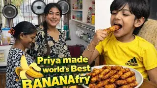 Priya Made The World&rsquo;s Best JUMBO Pazham Pori | ഒരു പഴം പൊരി കഥ ❤️🤤