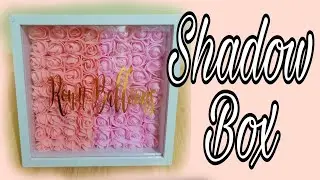 How to make Shadow Box using Paper foam Flower / Paper Flower Shadow box