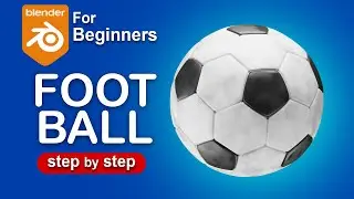 Blender Tutorial: Classic Football (Soccer Ball) Design #blender #tutorial #polyeevee