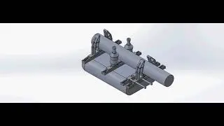 Solidworks Motion Study Pipe Climbing Robot (Horizontal 90mm Pipe)