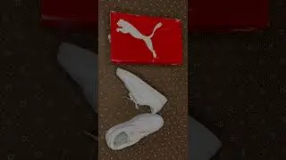 PUMA WHITE SNEAKER' 👟 #unboxing shoes