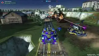 Tanki Online Scorpion XT Skin Missile Launcher &laquo;Tornado&raquo; Augment and Ares XT Skin Lifeguard gameplay