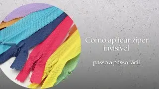 Como colocar zíper invisível| Tutorial para aplicar zíper na sua peça