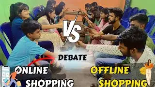 Online Shopping Vs Offline Shopping Debate | Debate In English |Online Vs Offline #englishspeaking