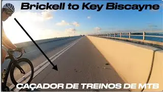 Caçador de MTB RAW , Riding From Brickell to  Key Biscayne , Miami FL
