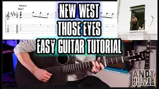 How to play New West - Those Eyes Guitar Tutorial Lesson (EASY)
