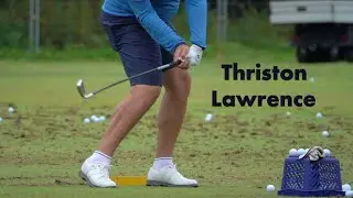 Thriston Lawrence Golf Swing in Slow Motion with Close Up of Release.