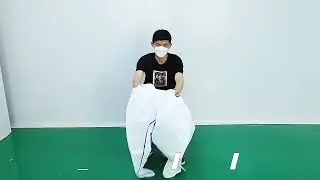 Full-body white Disposable Protective Coverall