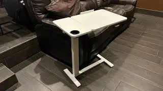 Working from Bed? Handy Rolling Overbed Table by VEVOR