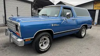 Test Drive 1985 Dodge RamCharger Royal SE $16,900 Maple Motors #3361-1