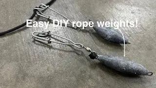 Easy (and cheap) diy rope weights for crabbing! 