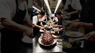 Chefs preparing an exotic alien Feast
