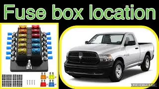 The fuse box location on a 2013 Dodge Ram 1500