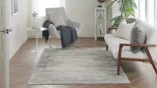 Nourison Home Cyrus CYR04 Ivory Gray Area Rugs & Runner