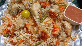 Muradabadi Chicken Yakhni Biryani Recipe