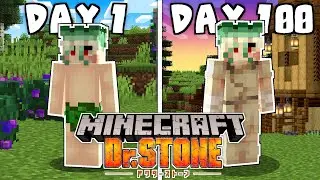 I Spent 100 Days in Dr. Stone Minecraft
