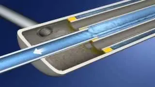 Horizontal dead end UF filtration membrane fiber