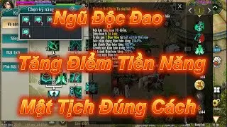Hưỡng Dẫn Tăng Điểm Tiềm Năng Và Mật Tịch Yếu Quyết Ngũ Độc Trong Kiếm Hiệp Tình 2 Mobile