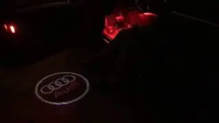 Under car led light and ghost light installation in Audi A5